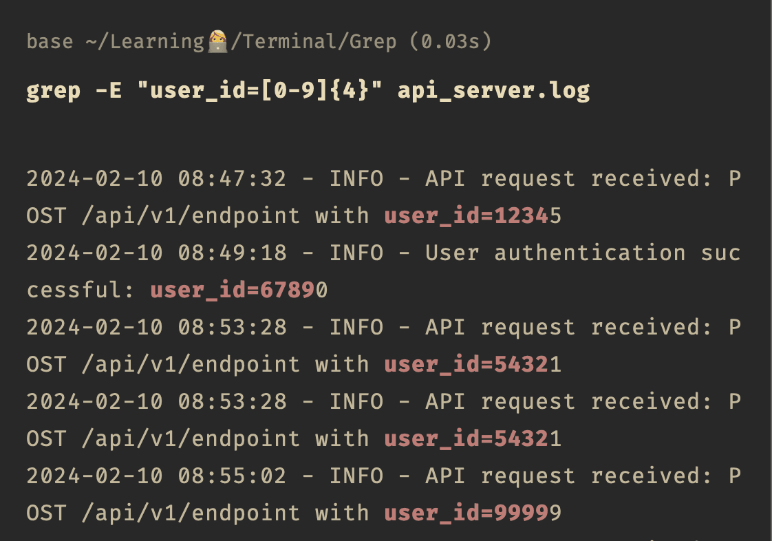 -c in Grep