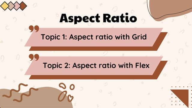 Responsive Design - Aspect-ratio