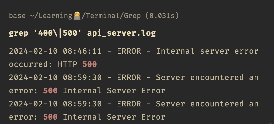 -C in Grep